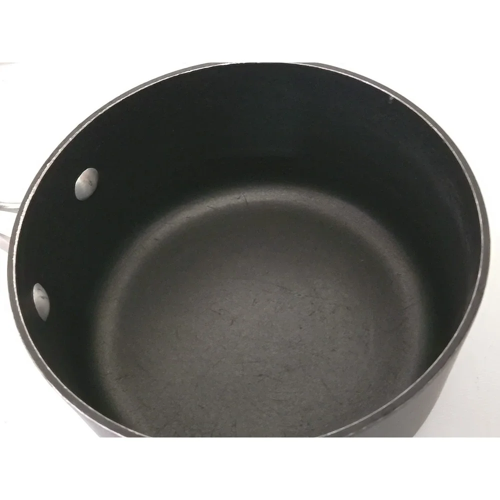 Vtg Calphalon 87012 2 Qt Saucepan w/ Stainless Steel Lid Hard Anodized USA